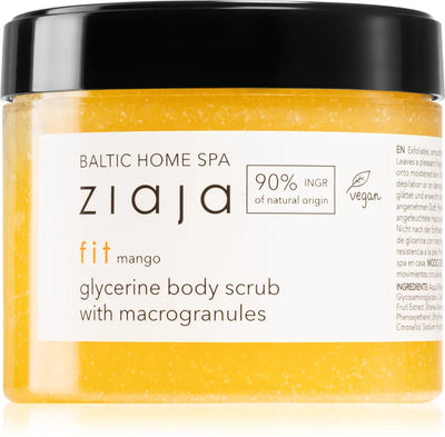 Ziaja Baltic Home Spa Fit Mango scrub with coarse grains with glycerin, 300 ml