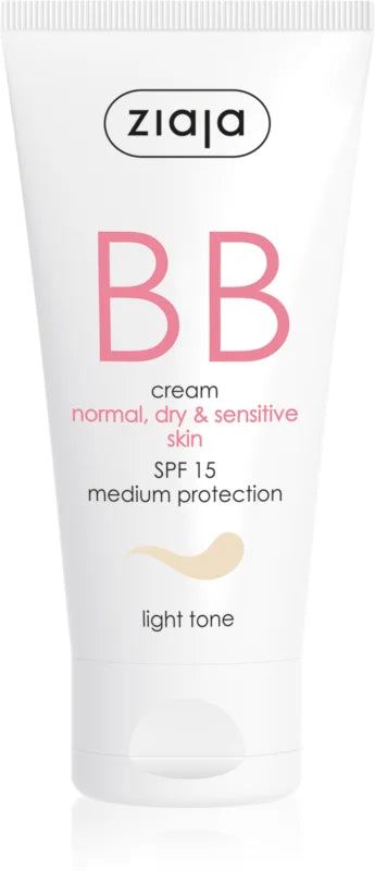 Ziaja BB cream for normal and dry skin, lighter shade, SPF15, 50 ml