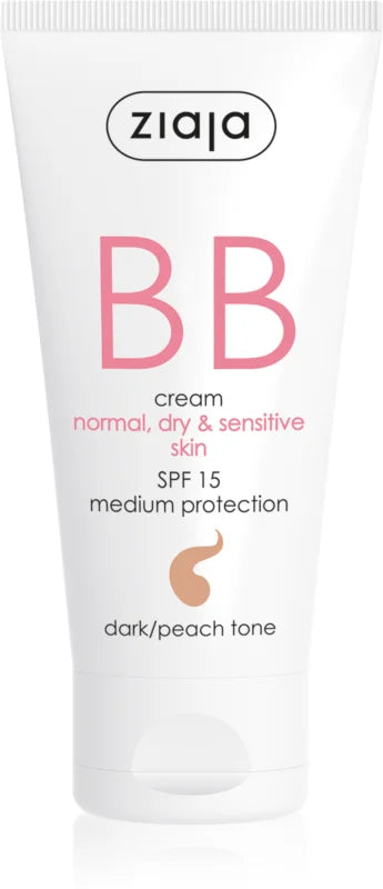 Ziaja BB cream for normal and dry skin, darker shade, SPF15, 50 ml