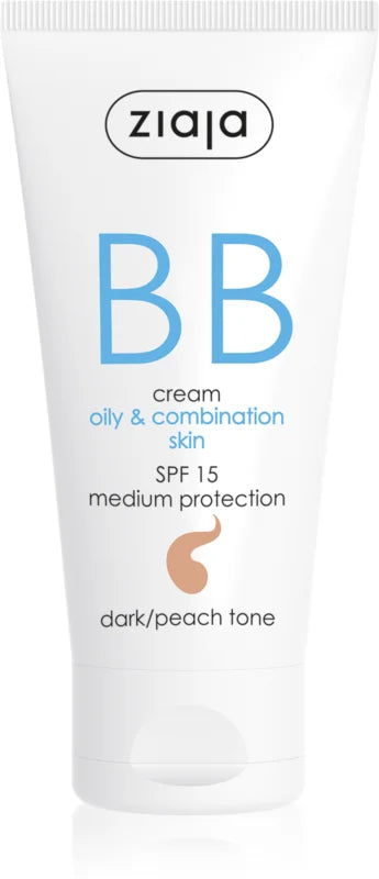 Ziaja skin-enhancing BB cream, darker shade, for combination skin SPF15, 50 ml