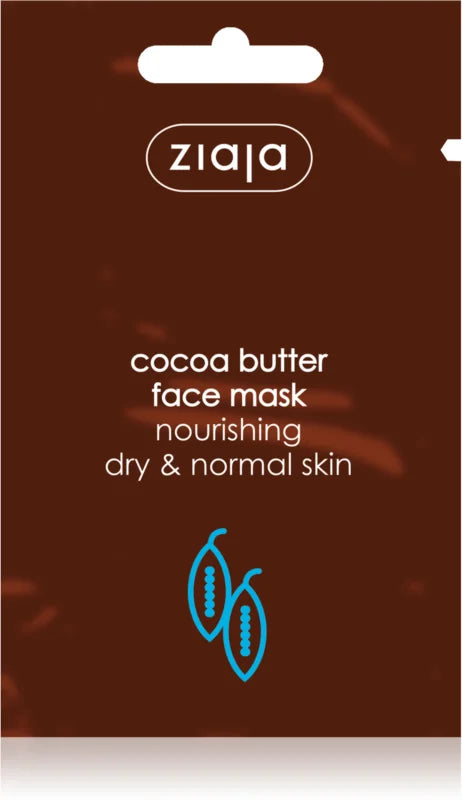 Ziaja cocoa butter moisturizing and nourishing mask, 7 ml