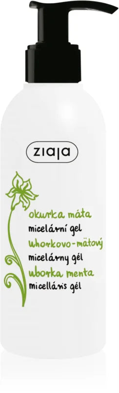 Ziaja cucumber cleansing micellar gel, 190ml