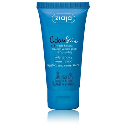 Ziaja GdanSkin Collagen night face cream against wrinkles, 50 ml