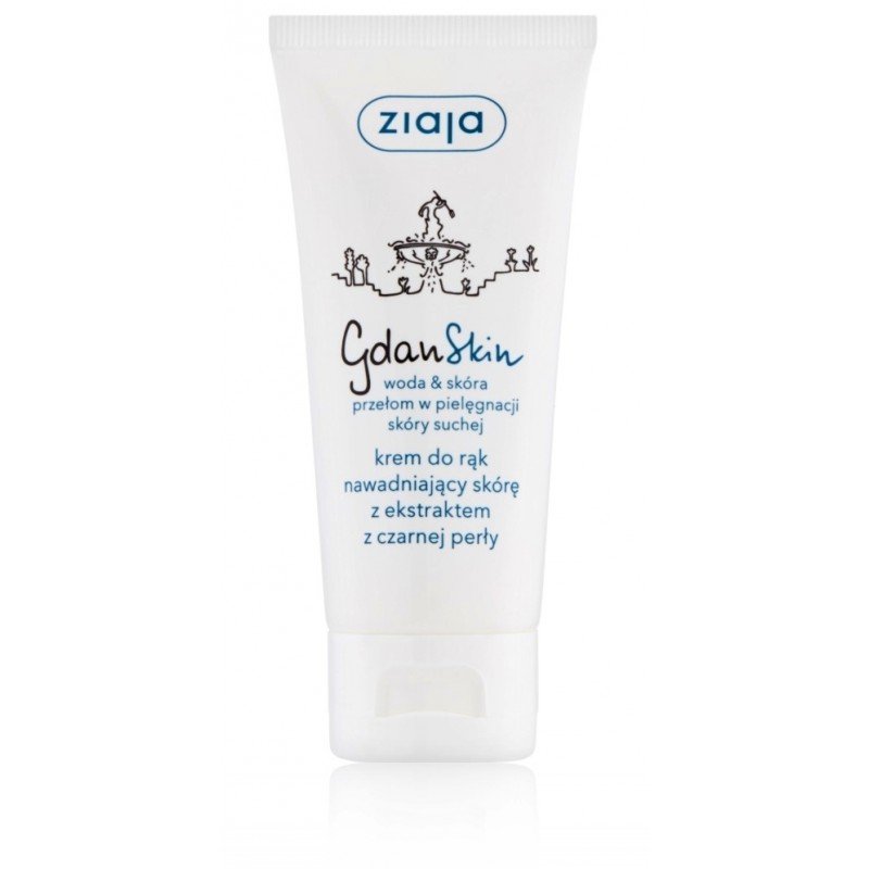 Ziaja GdanSkin moisturizing hand cream with black pearl extract, 50 ml