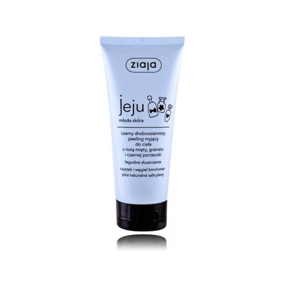 Ziaja Jeju Young Skin black fine-grained body scrub, 200 ml