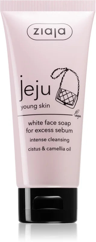 Ziaja Jeju Young Skin gently cleansing face soap, 75 ml