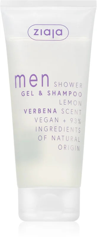 Ziaja MEN Verbena shower gel and shampoo "two in one", 200 ml