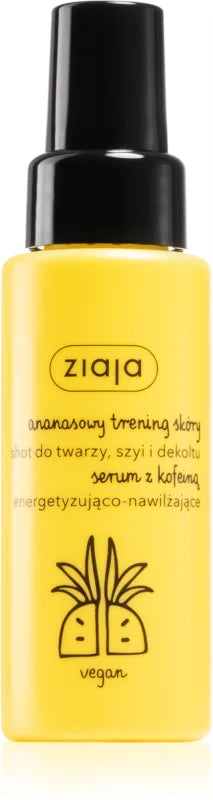 Ziaja pineapple energizing serum for face and neck, 50 ml