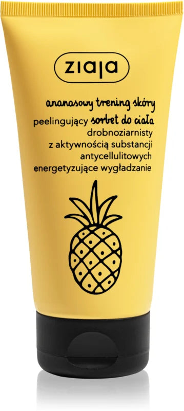 Ziaja pineapple mild body scrub with exfoliating effect, 160 ml