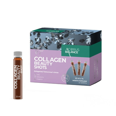 COLLAGEN BEAUTY SHOTS odai / plaukams / nagams 14 vnt. kaina