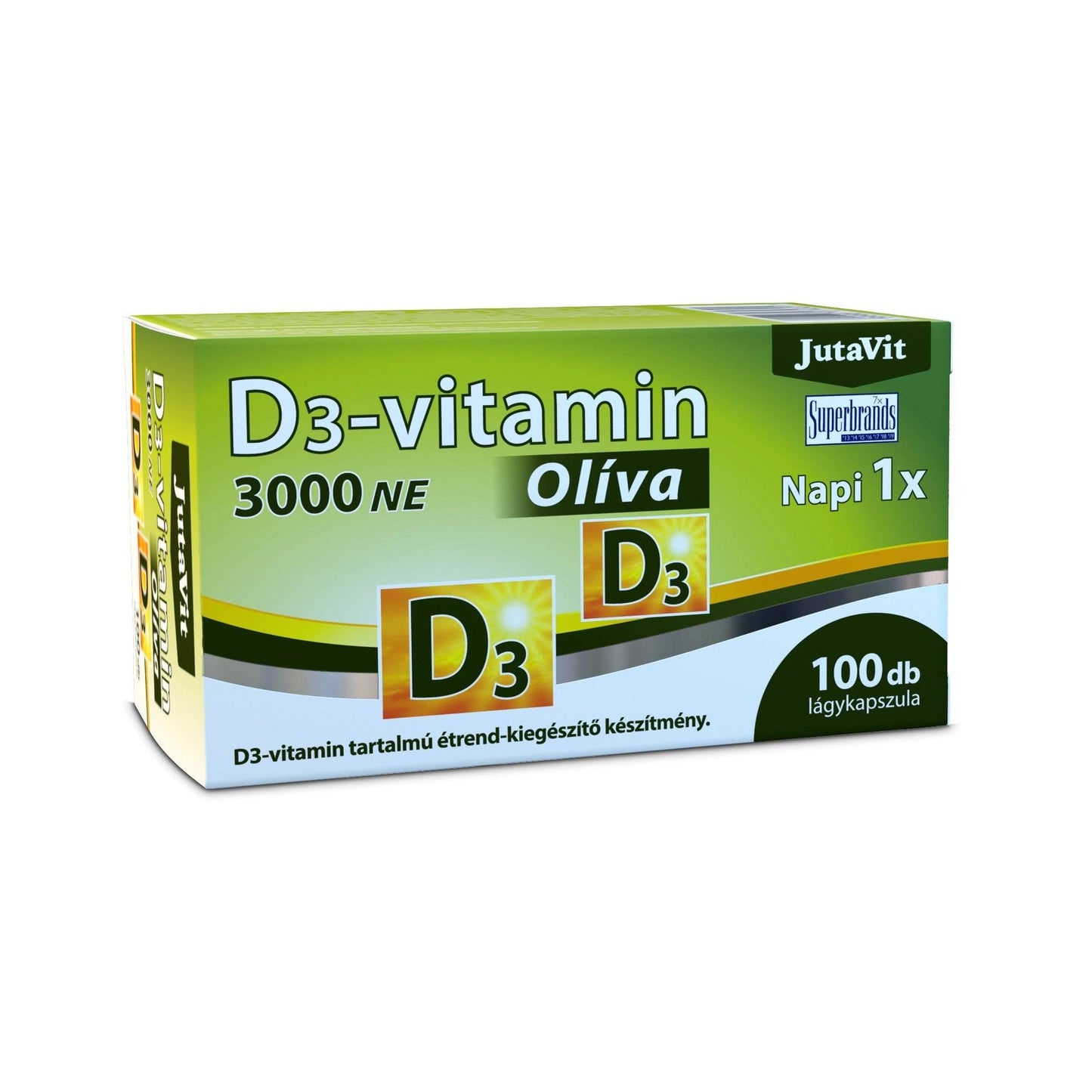 Maisto papildas Vitaminas D3 3000 TV (75mcg) Olive JutaVit N100 kaina