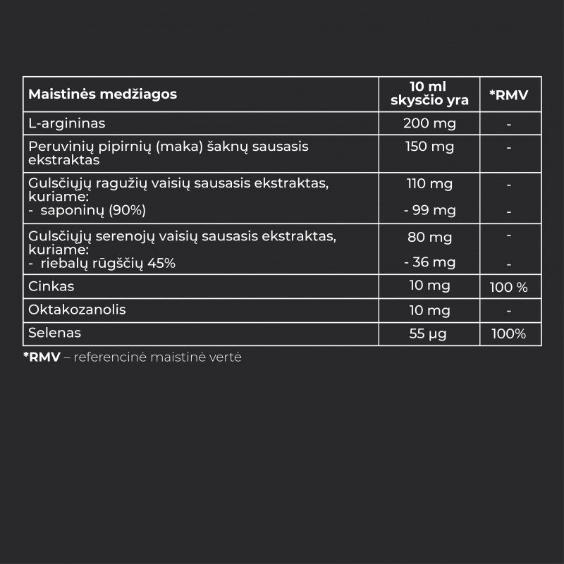 MEN'S BOOSTER SHOTS, potencijai ir vaisingumui, 14 vnt. kaina