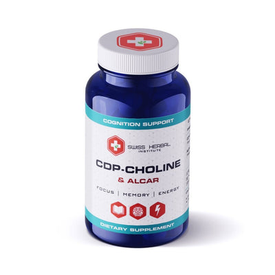 Protui CDP-CHOLINE + ALCAR Swiss Herbal, 30 kaina