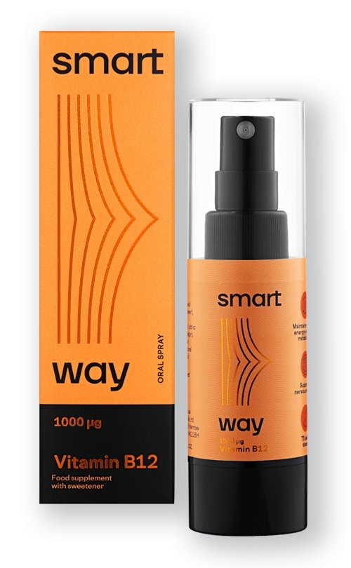 Smart Way purškiamas maisto papildas VITAMINAS B12, 30 ml kaina