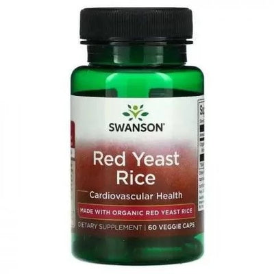 Swanson Red Yeast Rice Raudoni mielių ryžiai, maisto papildas, 60kapsulių kaina